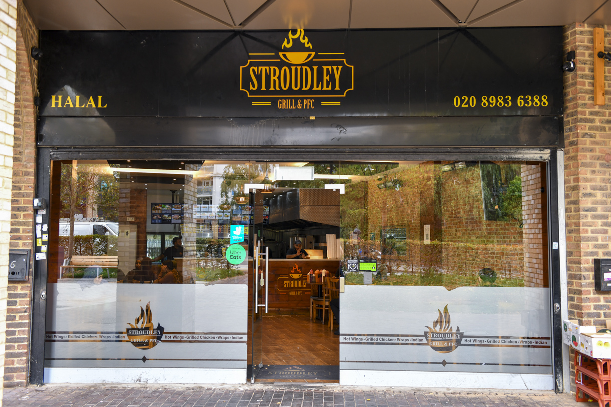 Stroudley Grill & PFC shopfront at 6 Stroudley Walk