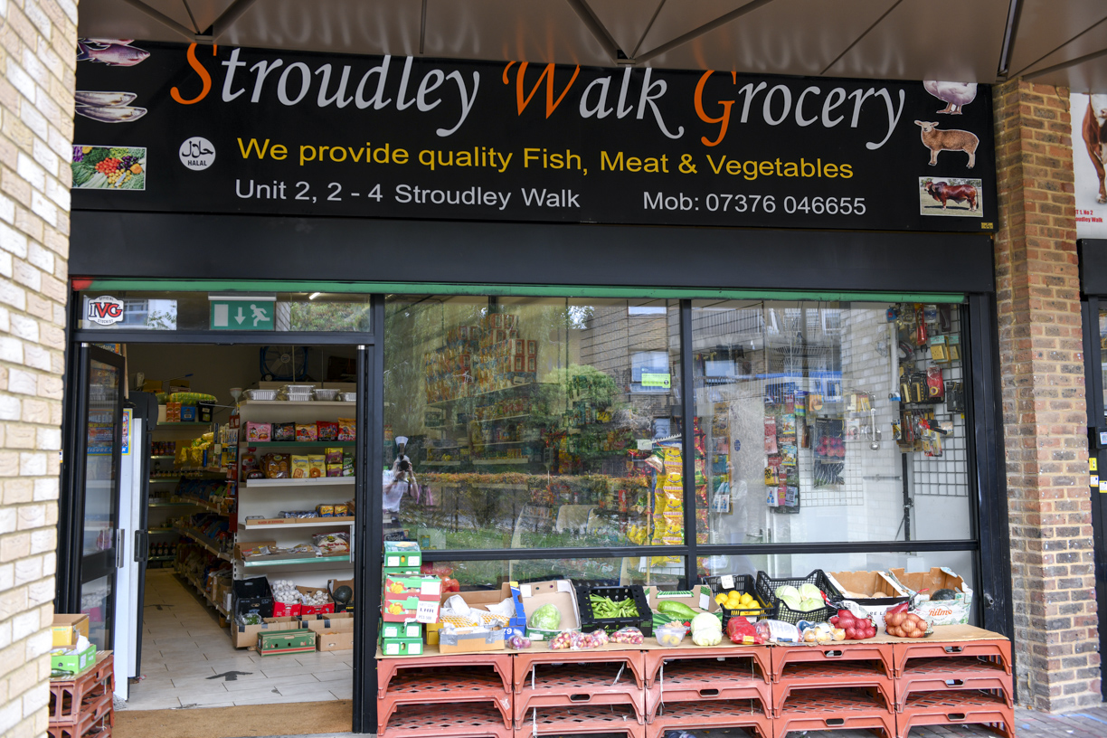 Stroudley Walk Grocery shopfront at Unit 2, 2–4 Stroudley Walk